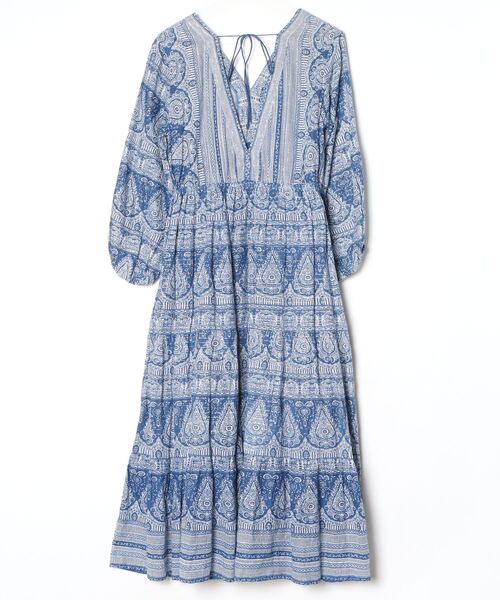 「sara mallika」 長袖ワンピース - ブルー レディース_画像2