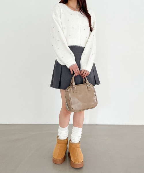 「Heather」 ニットカーディガン FREE ピンク レディース_画像4