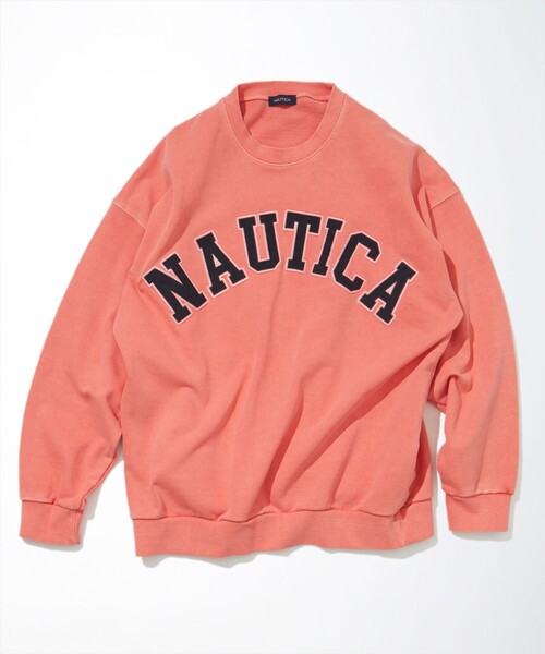 「NAUTICA」 スウェットカットソー MEDIUM ネイビー メンズ_画像8