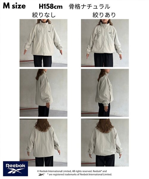 「Reebok」 ブルゾン LARGE ネイビー レディースの画像