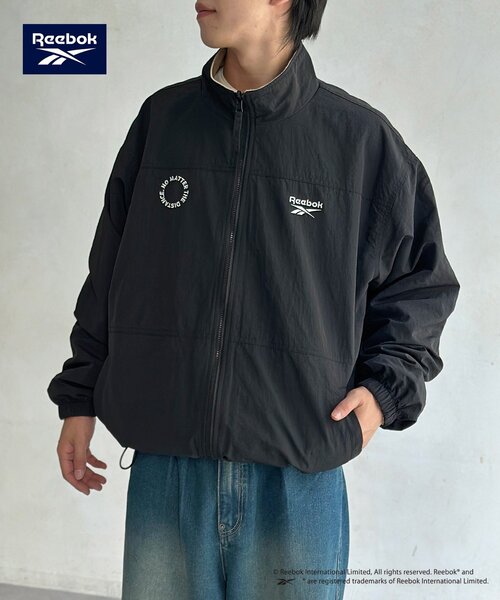 「Reebok」 ブルゾン LARGE ネイビー レディースの画像