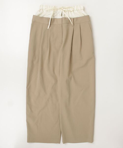 CLANE（クラネ） ワイドパンツ スラックス パンツ W WAIST WIDE SLACKS