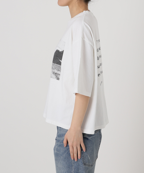 FRAMeWORK（フレームワーク） tシャツ PHOTO T-SHIRT レディース