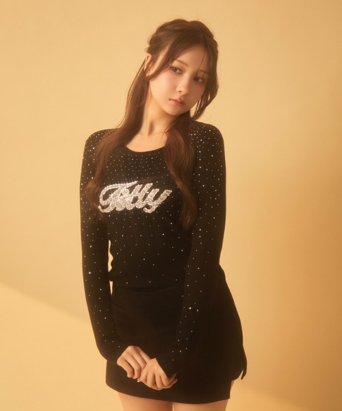 「TITTY&CO.」 長袖カットソー FREE チャコールグレー レディース_画像8