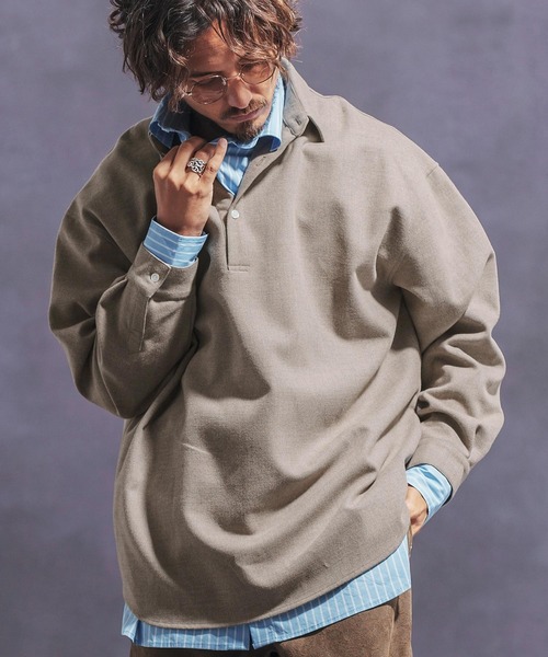 「Jih Nunc」 長袖シャツ M ブラック メンズ_1