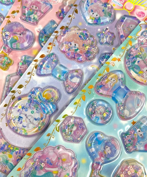 ..handmade esora...様ご確認用 ウォーターシール LACーVERT ステッカー きらきらマーメイドウォーターシール : ZOZOTOWN