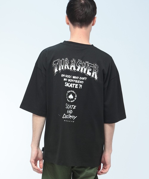 THRASHER スラッシャー　80s ブラック Tシャツ Lサイズ THRASHER（スラッシャー） tシャツ メンズ レディース : ZOZOTOWN