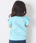tシャツ 「綿100%」ガールズ 袖フリル ア...の詳細画像5