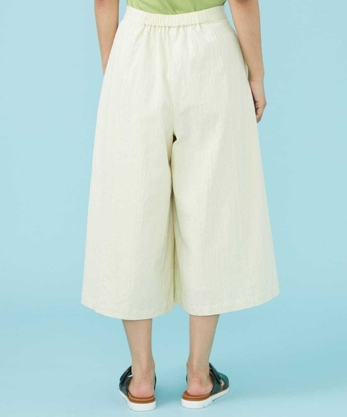 「Jocomomola」 クロップドパンツ 42 マスタード レディース_画像3