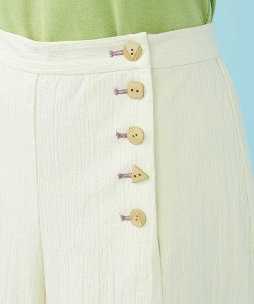 「Jocomomola」 クロップドパンツ 42 マスタード レディース_画像5