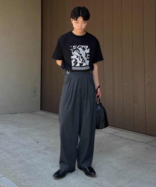 「SINSS」 スラックス SMALL チャコール メンズ_画像3