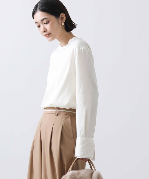 「Gready Brilliant」 「lusteek」長袖ブラウス 38 アイボリー レディース_画像7