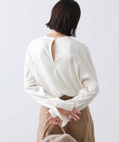 「Gready Brilliant」 「lusteek」長袖ブラウス 38 アイボリー レディース_画像8