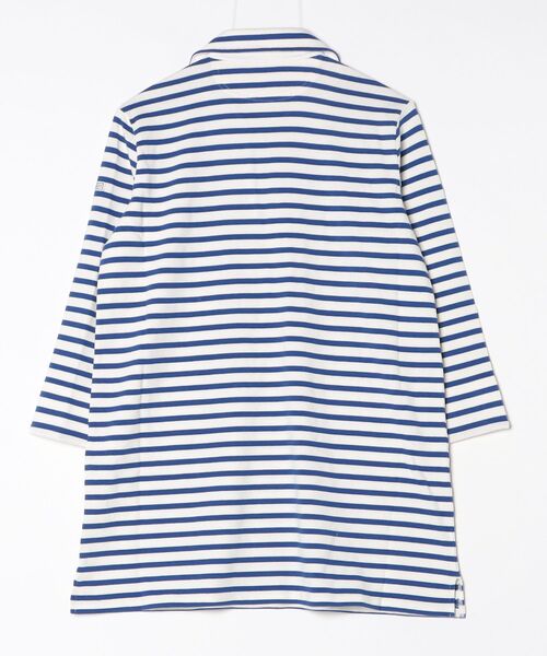 ワンピース ストライプド コットン ドレスの画像