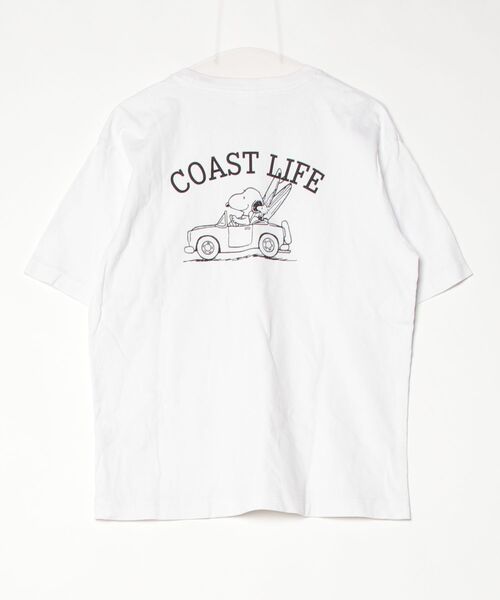 「PEANUTS」 半袖Tシャツ S ホワイト レディース_画像2