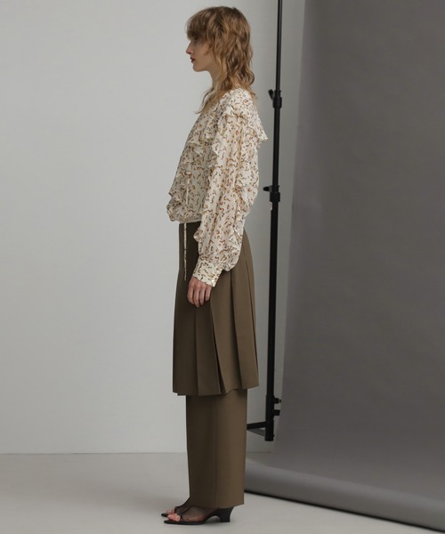 「ROSE BUD」 長袖ブラウス ONE SIZE ホワイト レディース_画像4