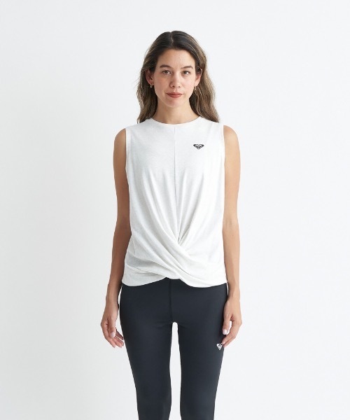 「ROXY」 ノースリーブトップス MEDIUM グレー レディース_画像4
