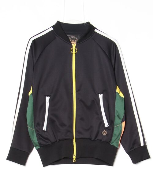 ALDIES（アールディーズ） ジャージブルゾン SMALL ブラック×グリーン 