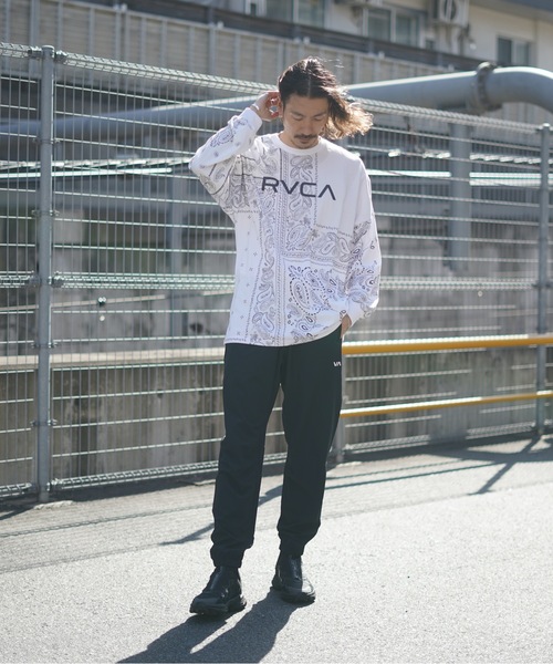「RVCA」 長袖Tシャツ X-LARGE ブラック メンズ_画像9
