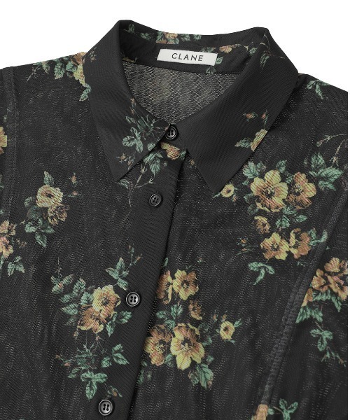 CLANE（クラネ） tシャツ 「CLANE/クラネ」FLOWER SIDE HOLE SHIRTS