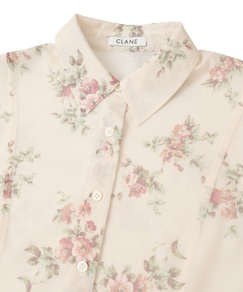 CLANE（クラネ） tシャツ 「CLANE/クラネ」FLOWER SIDE HOLE SHIRTS
