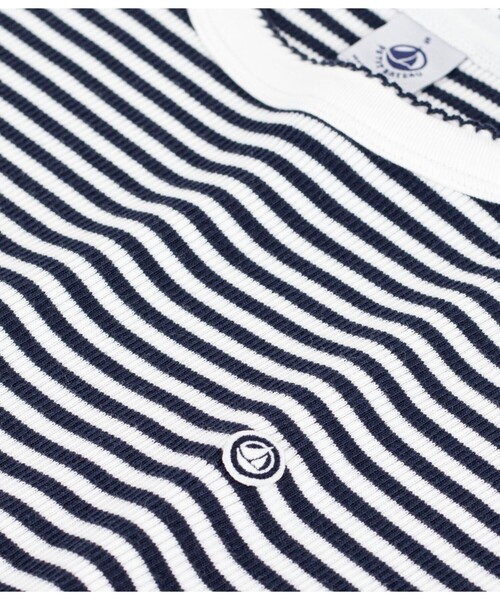 PETIT BATEAU（プチバトー） ワンピース 半袖 ミラレ半袖ワンピース