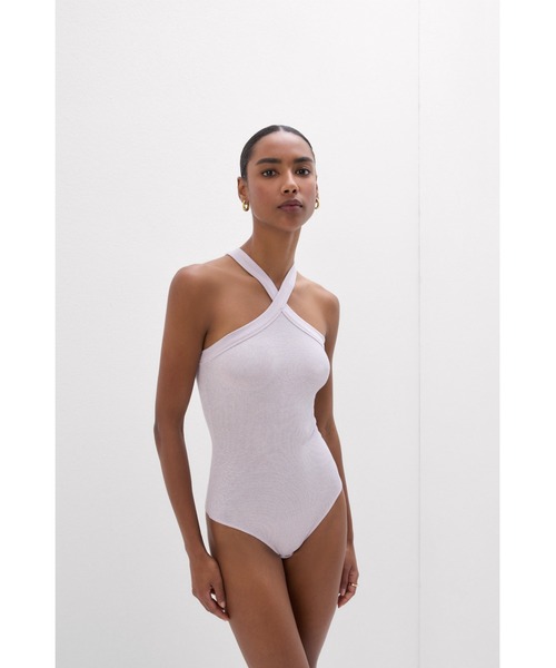 Intimissimi（インティミッシミ） クロスデザイン ラメ入りリブ ボディ