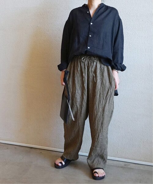 「JOURNAL STANDARD LUXE」 長袖ブラウス FREE ネイビー レディース_画像6
