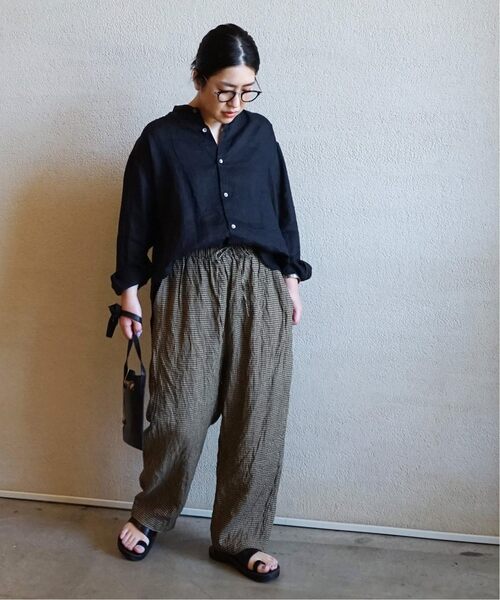 「JOURNAL STANDARD LUXE」 長袖ブラウス FREE ネイビー レディース_画像7