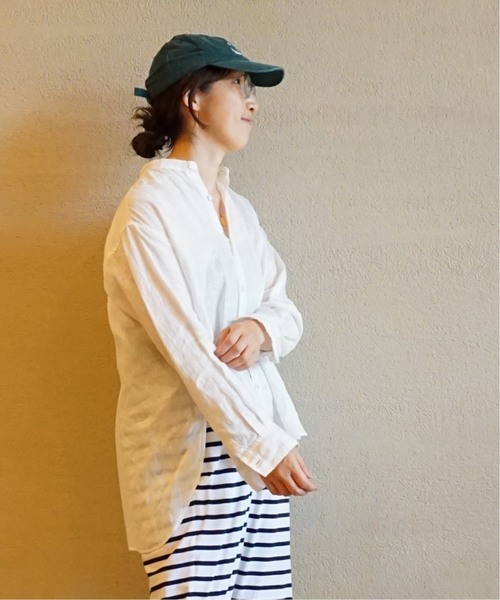 「JOURNAL STANDARD LUXE」 長袖ブラウス FREE ネイビー レディース_画像8