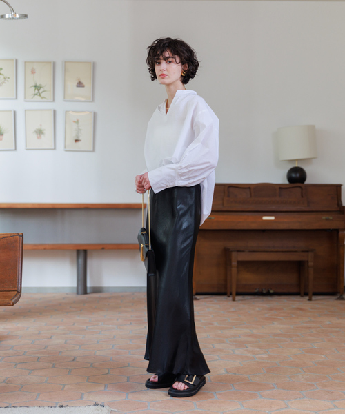 「MOHI」 フラットサンダル 38 ブラック レディース_画像7