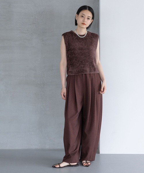 「A part by」 スラックス SMALL ネイビー レディース_画像8
