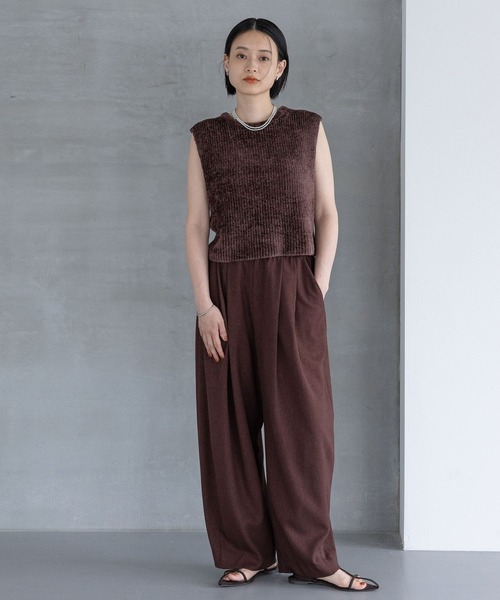 「A part by」 スラックス SMALL ネイビー レディース_画像9