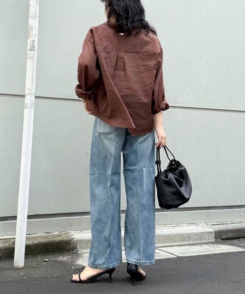 「fredy emue」 デニムパンツ 38 ネイビー レディース_画像5