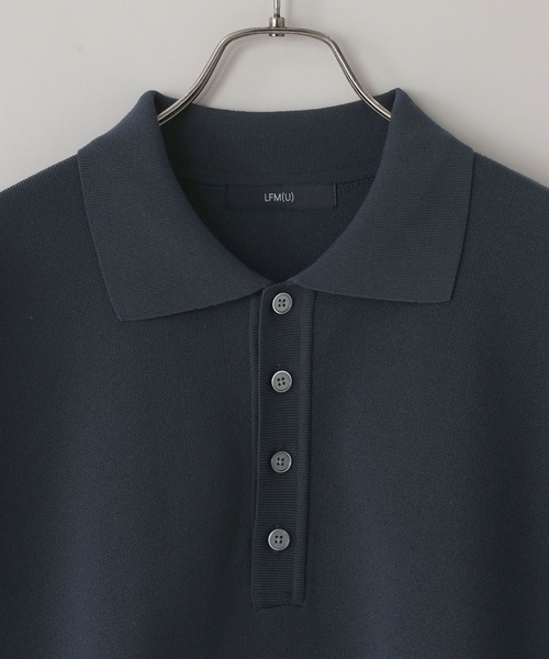 「LOWRYS FARM」 半袖ニット MEDIUM グレー メンズ_画像3