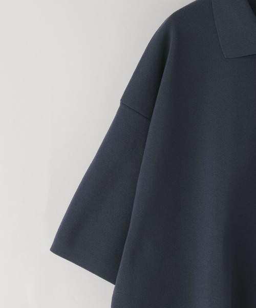 「LOWRYS FARM」 半袖ニット MEDIUM グレー メンズ_画像4