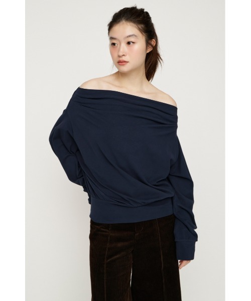 新品未使用タグ付き☆SLY　TUCKED OFFSHOULDER トップス SLY（スライ） tシャツ 「昨年大人気TOPS！」TUCKED OFFSHOULDER TOPS
