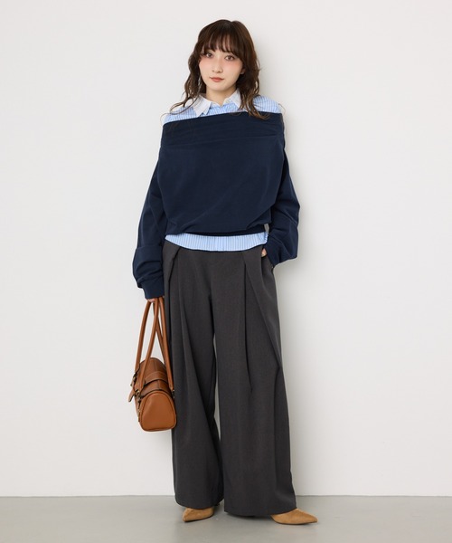 新品未使用タグ付き☆SLY　TUCKED OFFSHOULDER トップス SLY（スライ） tシャツ 「昨年大人気TOPS！」TUCKED OFFSHOULDER TOPS