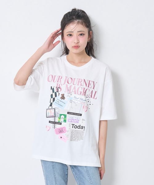 「LOVETOXIC」 「KIDS」7分袖カットソー - ピンク キッズ_画像9