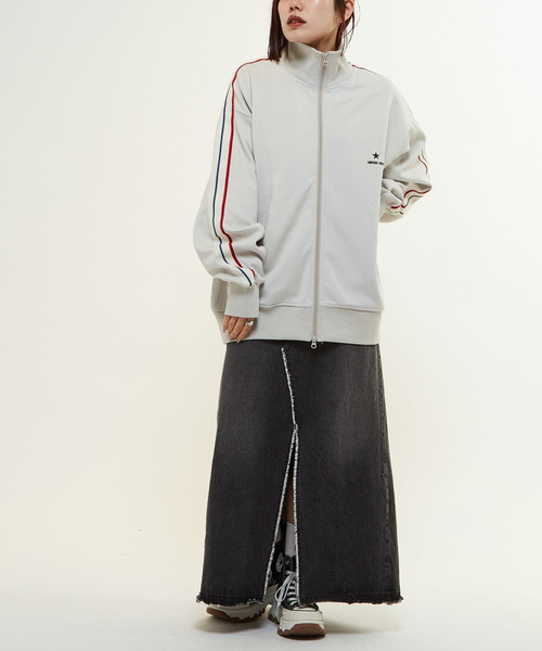 「CONVERSE TOKYO」 ジャージブルゾン 3 ブラック メンズ_画像8