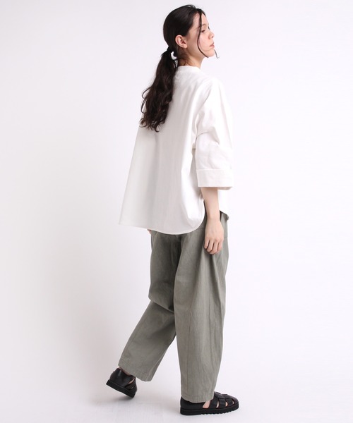 tシャツ M1820 26/-リサイクルプレーティング五分袖プルオーバー レディース | RNA-N | 11
