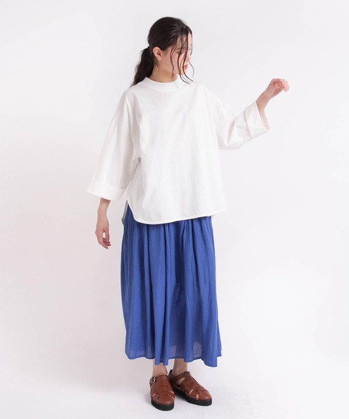 tシャツ M1820 26/-リサイクルプレーティング五分袖プルオーバー レディース | RNA-N | 14