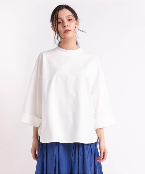 tシャツ M1820 26/-リサイクルプレーティング五分袖プルオーバー レディース | RNA-N | 12