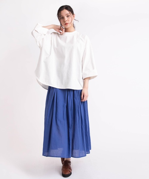 tシャツ M1820 26/-リサイクルプレーティング五分袖プルオーバー レディース | RNA-N | 15