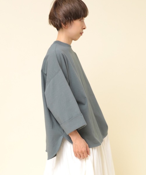 tシャツ M1820 26/-リサイクルプレーティング五分袖プルオーバー レディース | RNA-N | 21