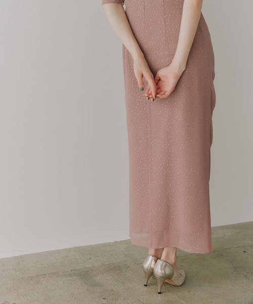 kaene（カエン） ドレス ラメドビースリットドレス : ZOZOTOWN Yahoo