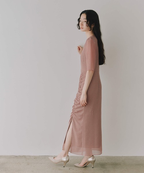 kaene（カエン） ドレス ラメドビースリットドレス : ZOZOTOWN Yahoo