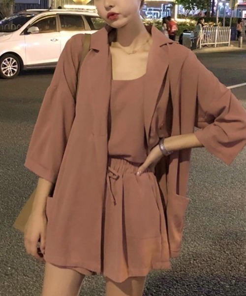おまとめ ジャケット＆ブラウス 大きいサイズ レディース ボーダー ワイシャツ S〜3XL LL 2L 3L