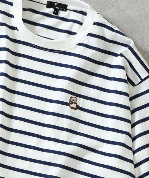 ZIP FIVE（ジップ ファイブ） tシャツ 「ZIP FIVE」動物刺繍 ワン