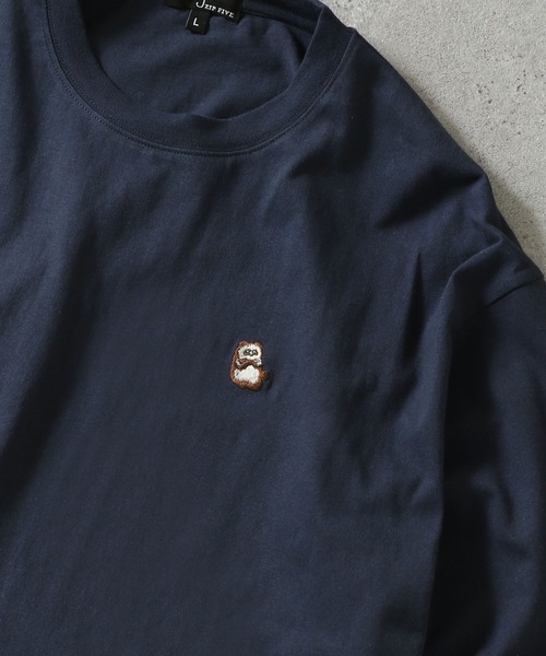 ZIP FIVE（ジップ ファイブ） tシャツ 「ZIP FIVE」動物刺繍 ワン